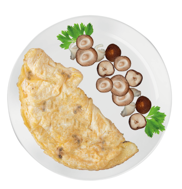 Omelette ai funghi porcini