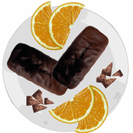 Plumcake gusto arancia ricoperto di cioccolato