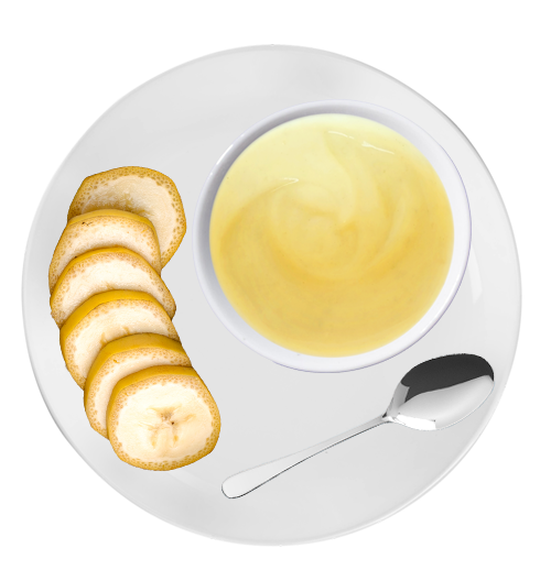Budino al gusto di banana