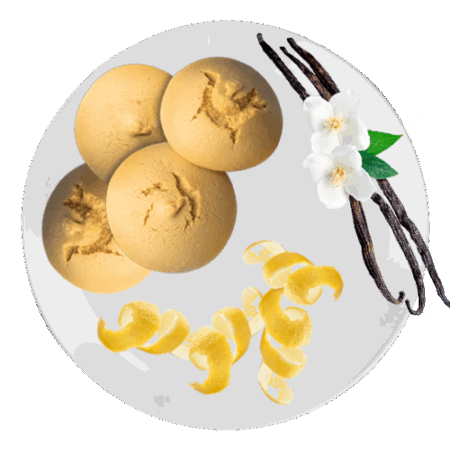 Chicche gusto vaniglia e limone