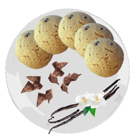 Frollini gusto vaniglia e gocce di cioccolato