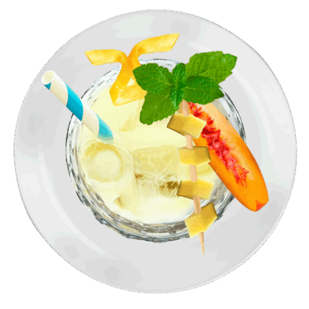 Cold drink gusto pesca e mango