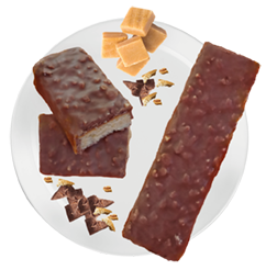 Barretta gusto cookie con crema al caramello